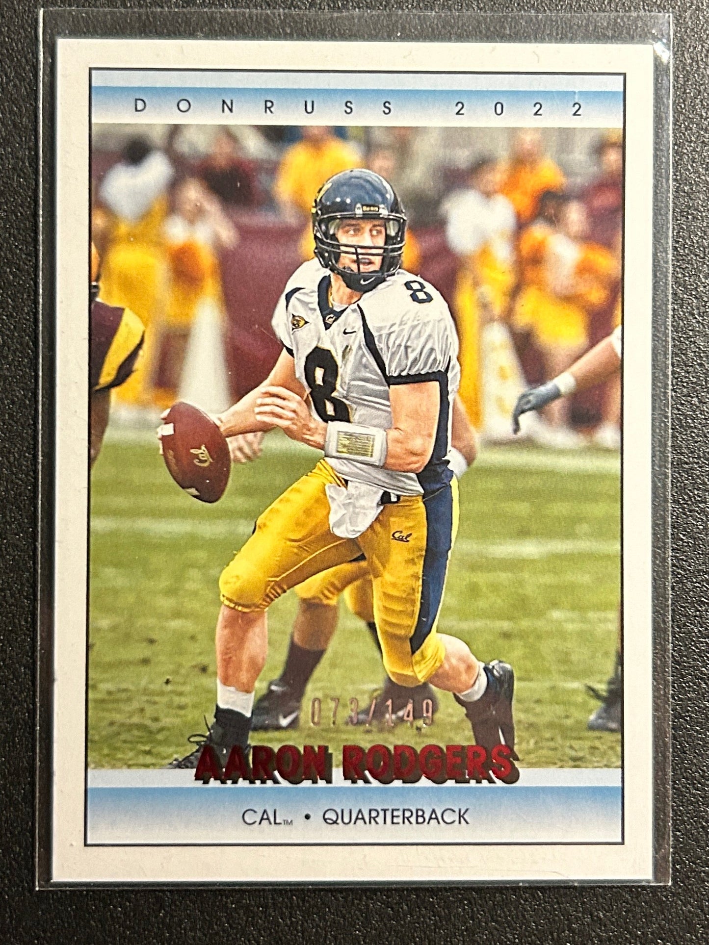 Aaron Rodgers #/149 Chronicles Draft Picks Retro Red 2022 Panini Donruss SP HOF