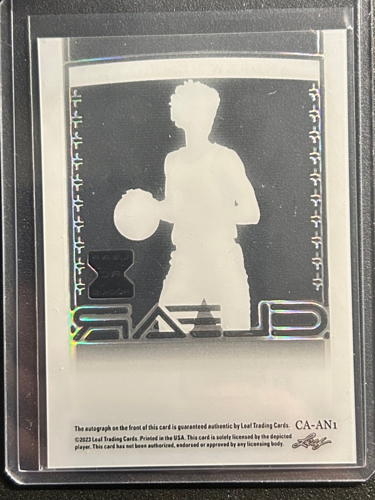 Andrew Nembhard AUTO~RC #/25 Leaf Trinity Clear 2022-23 Rookie Autograph Pacers