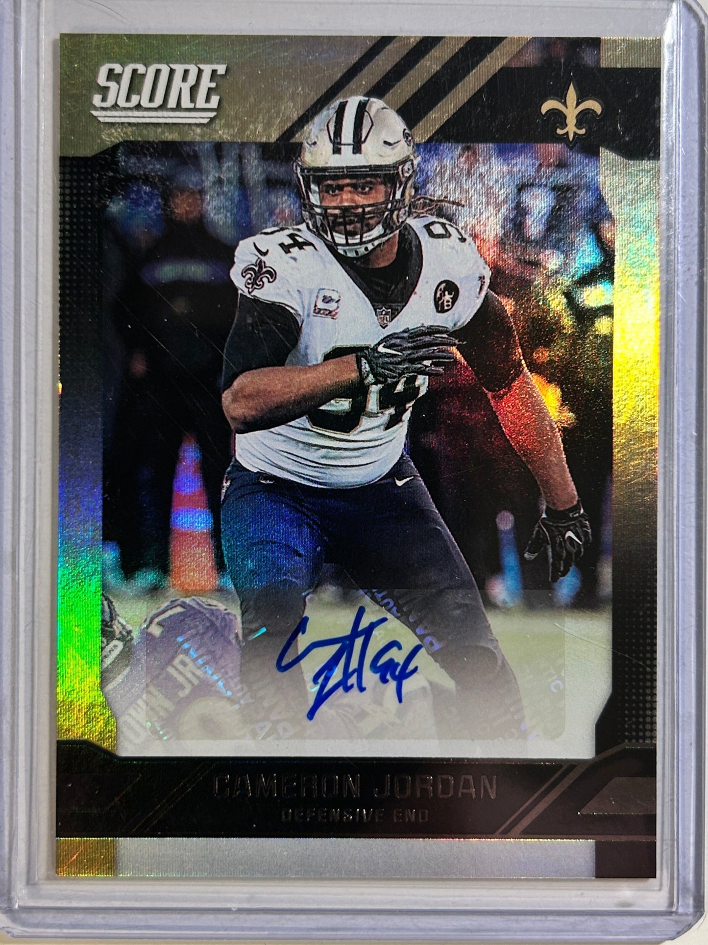 Cameron Jordan AUTO Panini Score 2019 Certified Autograph SP Saint HOF Signature