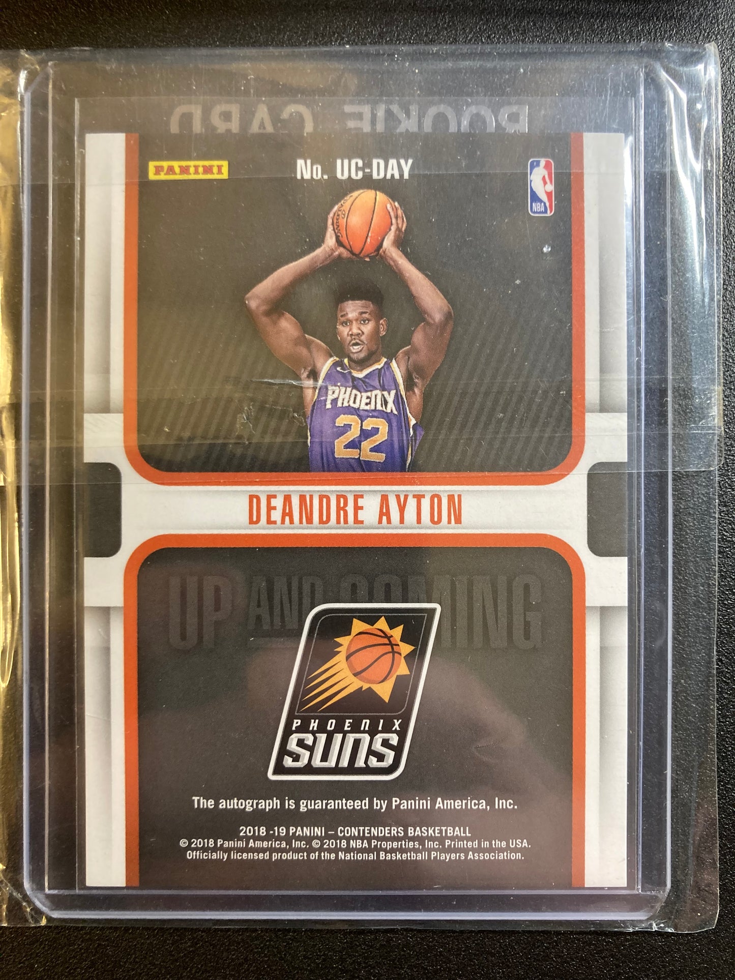 DeAndre Ayton AUTO~RC #/199 Contenders Up & Coming 2018-19 Rookie Autograph SP