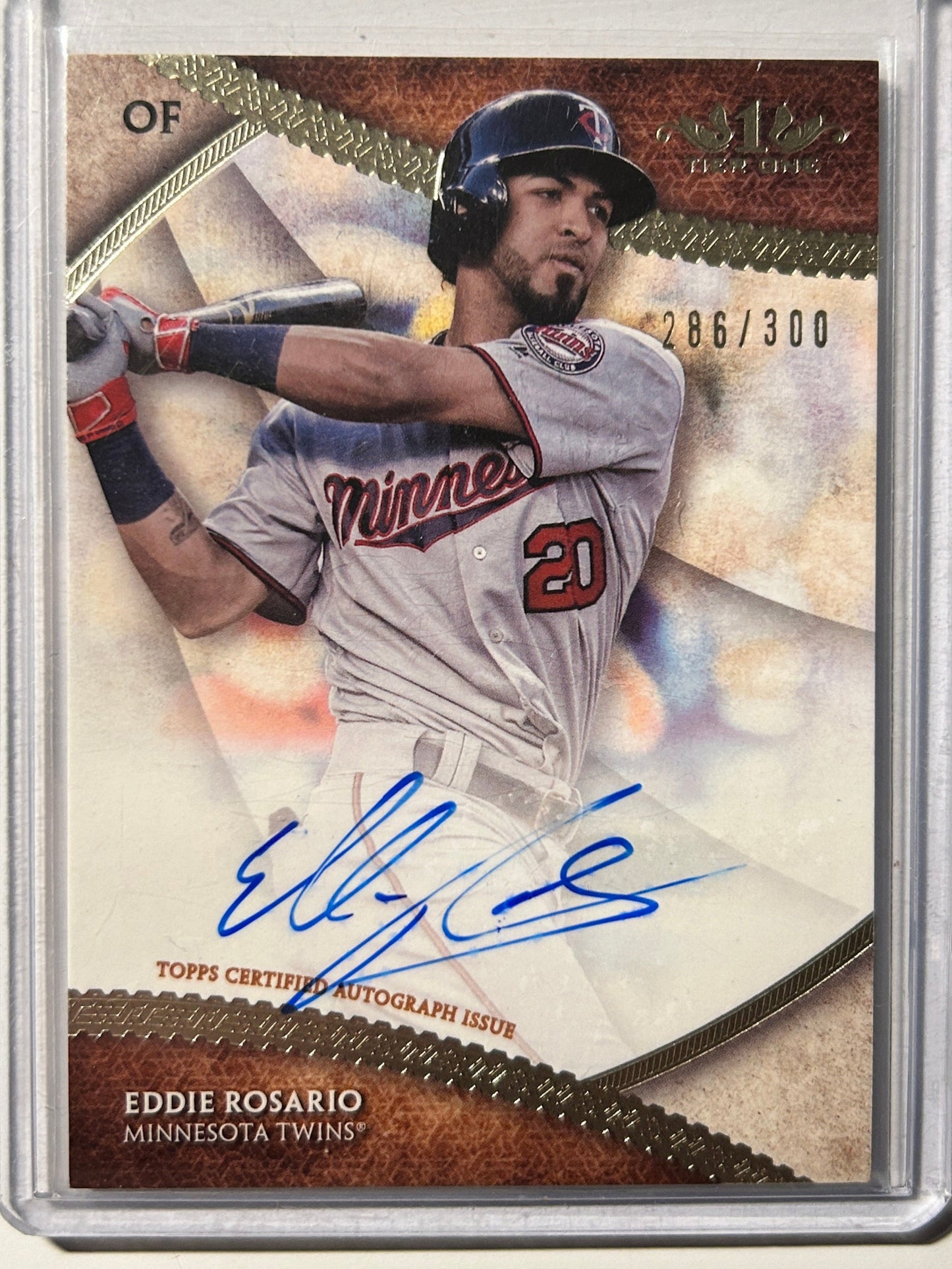 Eddie Rosario AUTO #/300 Topps Tier One 2017 Certified Autograph SP Twins Braves