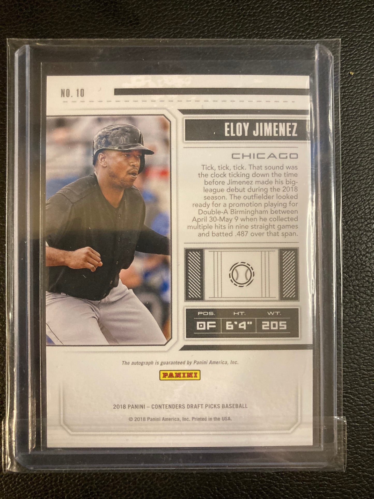 Eloy Jimenez AUTO~RC Contenders Draft Picks Ticket 2018 Rookie Autograph SP #10