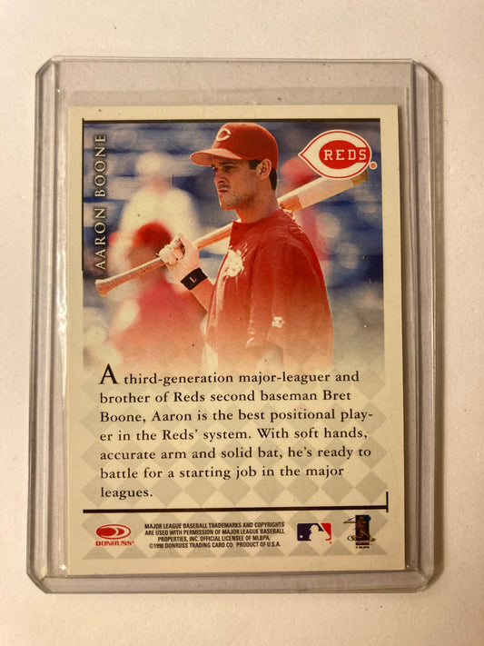 Aaron Boone AUTO Donruss Signature Series Red 1998 Certified Autograph SP 98 NYY