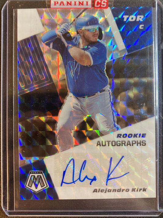 Alejandro Kirk AUTO~RC Panini Mosaic 2021 Certified Rookie Autograph SP Blue Jay