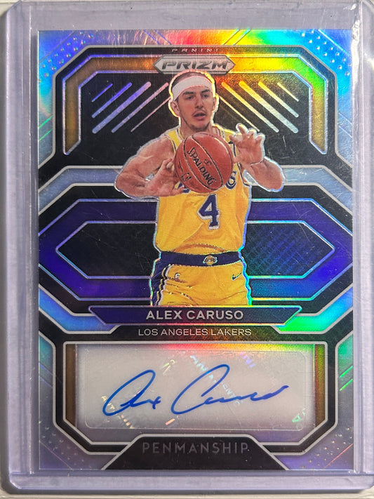 Alex Caruso AUTO Panini Prizm 2020-21 Certified Autograph SP Lakers OKC Thunder