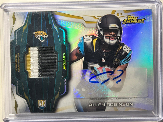 Allen Robinson 3 Clr AUTO~PATCH~RC Topps Finest 2014 Rookie Autograph SP Jersey