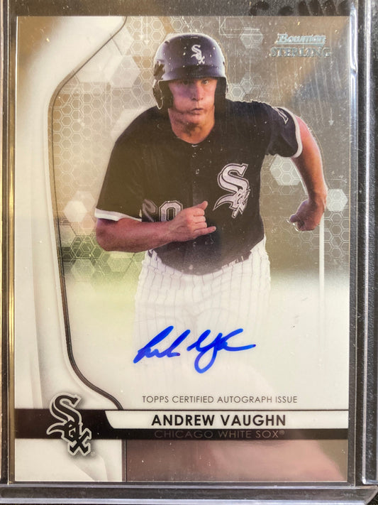Andrew Vaughn AUTO~RC Bowman Sterling 2020 Certified Rookie Autograph White Sox