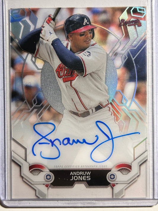 Andruw Jones AUTO Topps High Tek 2019 Certified Autograph Signature Braves HOF
