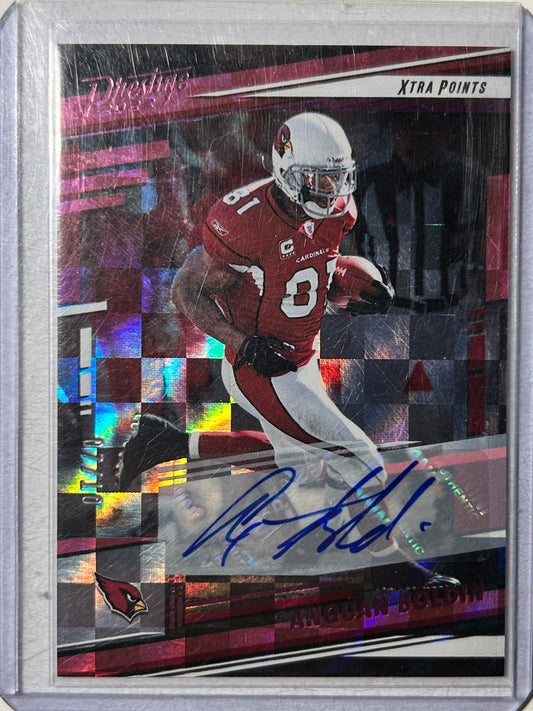 Anquan Boldin AUTO # 07/10 Prestige Xtra Points Pink 2022 Panini Autograph SP 10