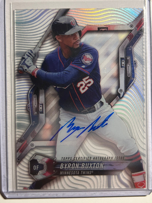 Byron Buxton AUTO Topps High Tek 2017 Certified Autograph Issue SP Twins Truck