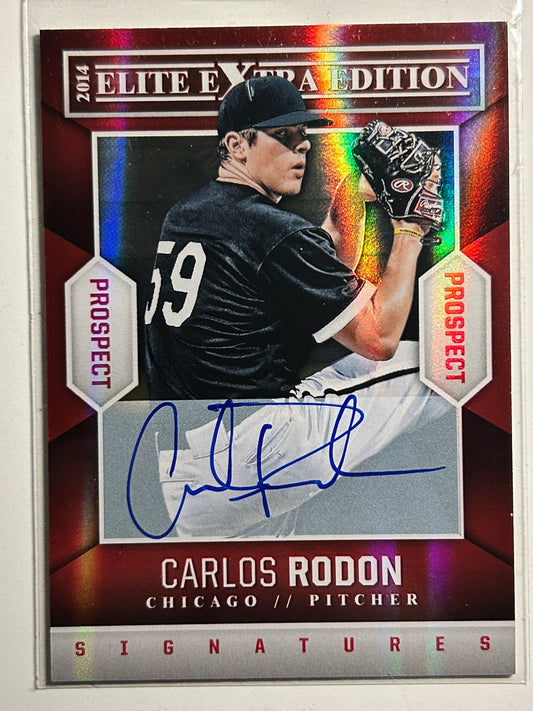 Carlos Rodon AUTO~RC #/299 Panini Elite Extra 2014 Rookie Autograph SP Yankees