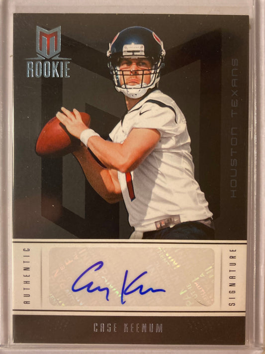 Case Keenum AUTO~RC #/25 Momentum Platinum 2012 Rookie Autograph SP Texans #144