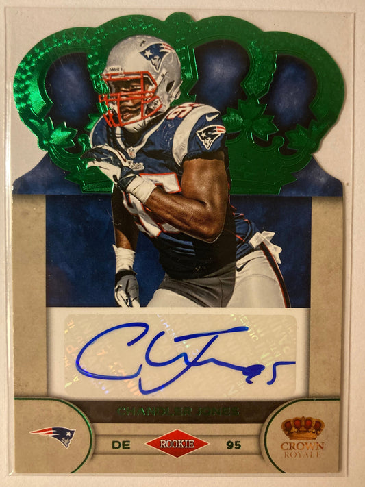 Chandler Jones AUTO~RC # 01/10 Crown Royale Green 2012 Rookie Autograph SP HOF?