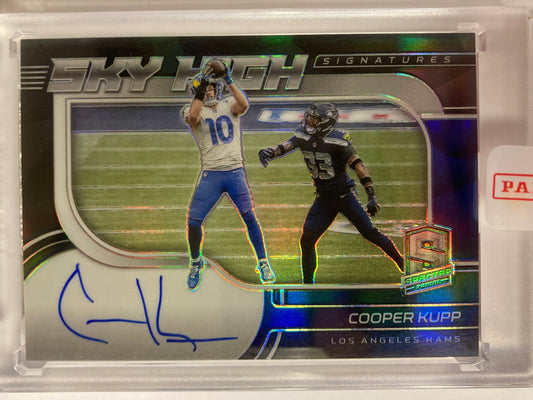 Cooper Kupp AUTO #/75 Spectra Sky High 2021 Redemption Autograph SP Panini Prizm