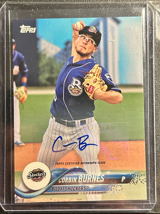 Corbin Burnes AUTO~RC Topps Pro Debut 2018 Certified Rookie Autograph SP D'Backs