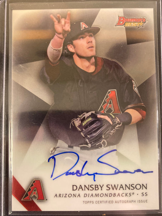 Dansby Swanson AUTO~RC Bowman's Best 2015 Certified Rookie Autograph SP Cubs AU