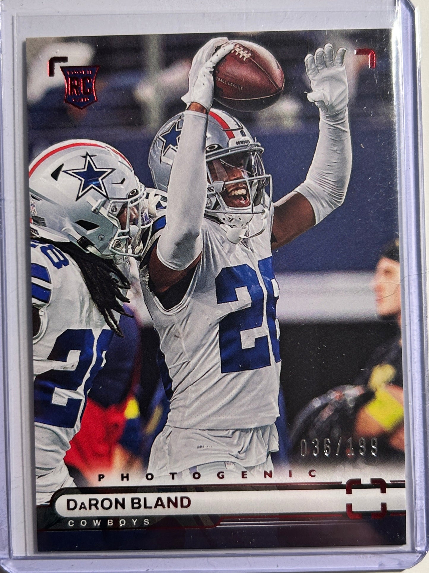DaRon Bland RC #/199 Panini Photogenic Red 2022 Rookie Card SP Cowboys PH-47