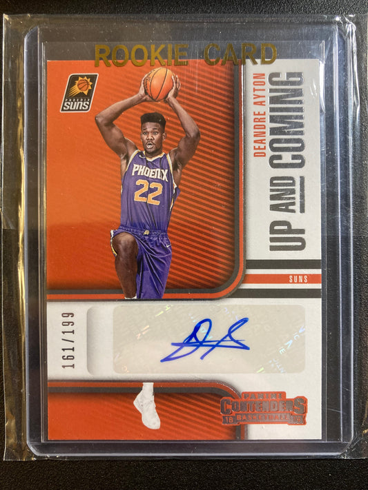DeAndre Ayton AUTO~RC #/199 Contenders Up & Coming 2018-19 Rookie Autograph SP