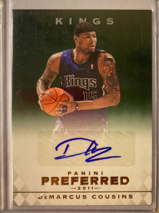 DeMarcus Cousins AUTO #/25 Panini Preferred 2010-11 Certified Autograph SP 2011