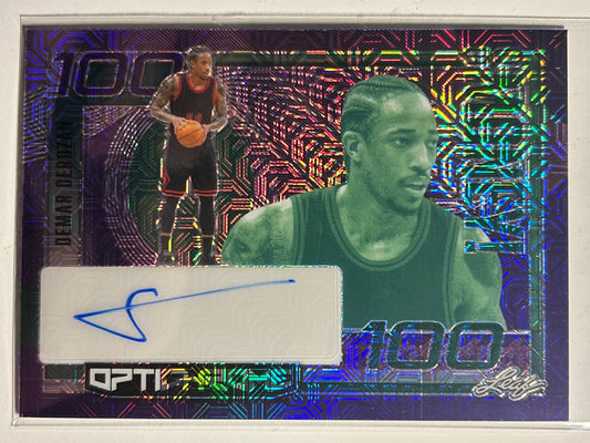 Demar Derozan AUTO #/4 Leaf Optichrome So Money 2023-24 Certified Autograph 2024