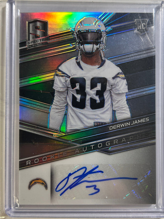 Derwin James AUTO~RC #/199 Panini Prizm Spectra 2018 Rookie Autograph SP Charger