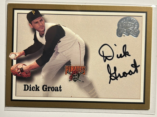 Dick Groat AUTO Fleer Greats/Game 2000 Certified Autograph SP Pirates GOTG MVP
