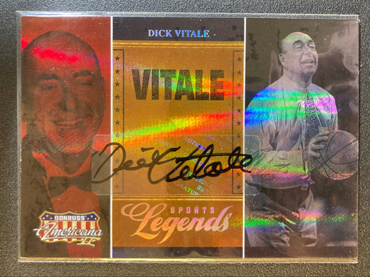 Dick Vitale AUTO #/100 Donruss Legends Americana 2008 Autograph Signed Signature