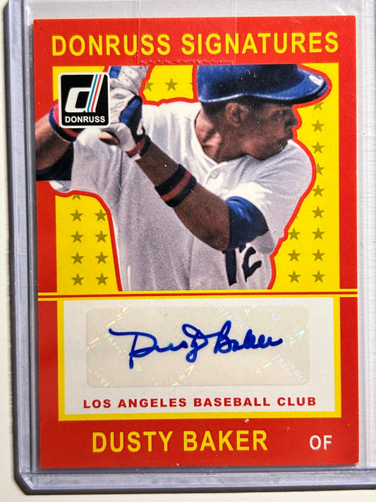 Dusty Baker AUTO Donruss Signatures 2014 Panini Certified Autograph SP Dodgers
