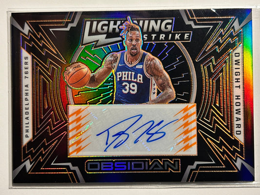 Dwight Howard AUTO #/25 Obsidian Lightning Strike 2020-21 Panini Autograph HOF