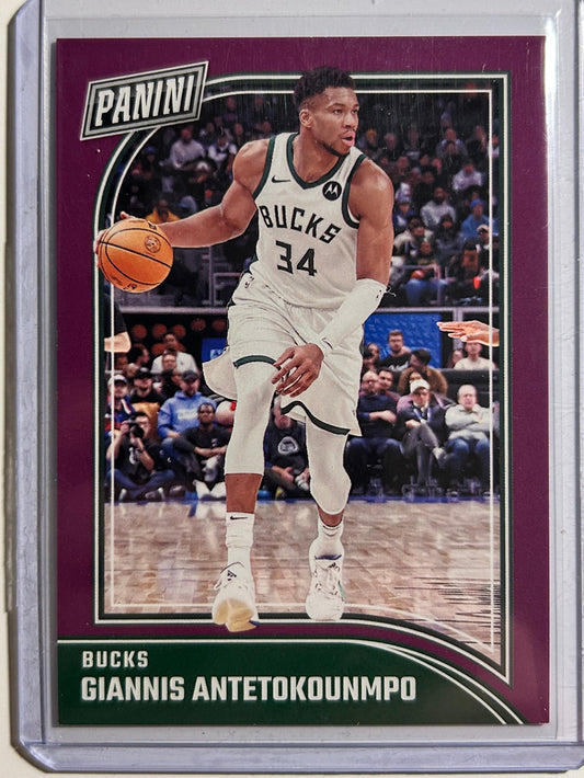 Giannis Antetokounmpo #/25 Panini Black Friday Purple 2023 2024 Numbered SP Buck