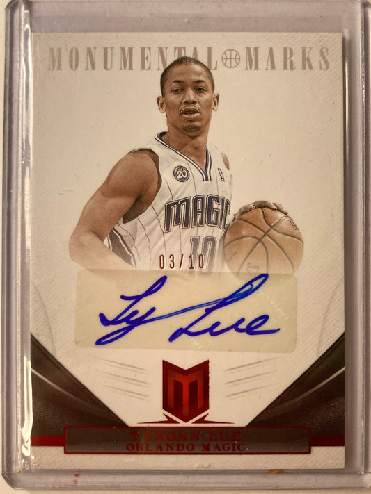 Tyronn Lue AUTO #/10 Monumental Marks Red 2012-13 Momentum Autograph SP
