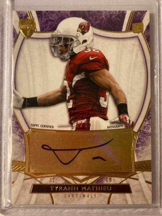 Tyrann Mathieu AUTO~RC #/25 Topps Supreme Purple 2013 Rookie Autograph SP Saints