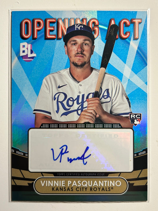 Vinnie Pasquantino AUTO~RC Topps Big League Opening Act 2023 Rookie Autograph B