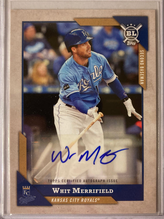Whit Merrifield AUTO Topps Big League 2018 Certified Autograph SP Blue Jays TOR