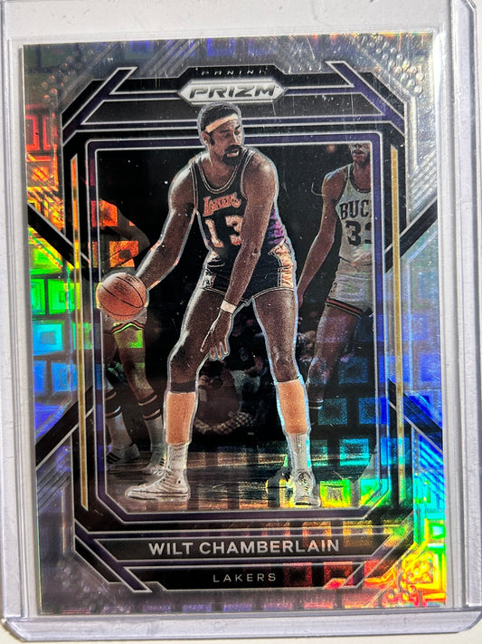 Wilt Chamberlain #/150 Panini Prizm Pandora Refractor 2021-22 Parallel #260 HOF