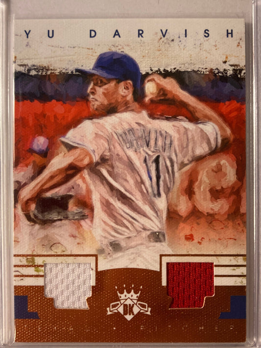 Yu Darvish Dual PATCH #/10 Diamond Kings 2016 DK Materials Bronze Jersey SP Clr